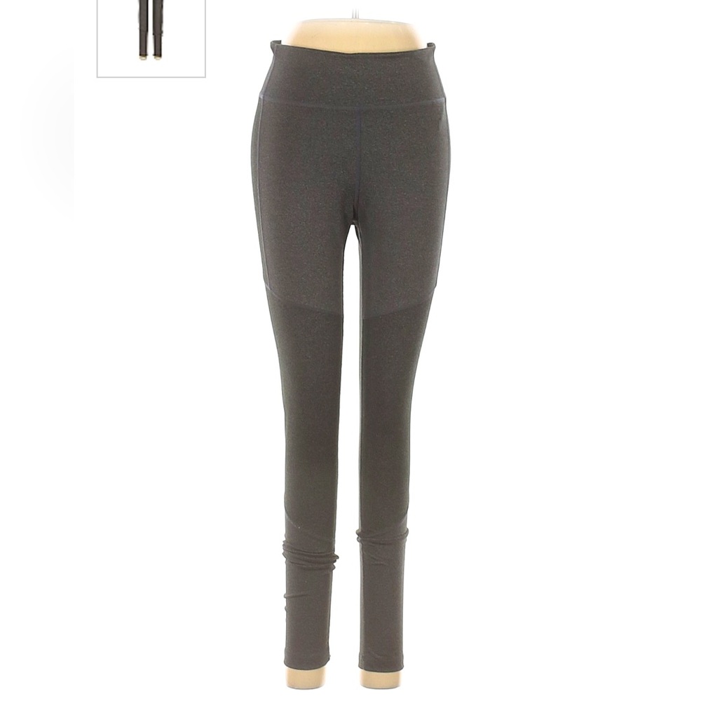 Adidas High Rise Waist Gray Active Pants - Size Medium